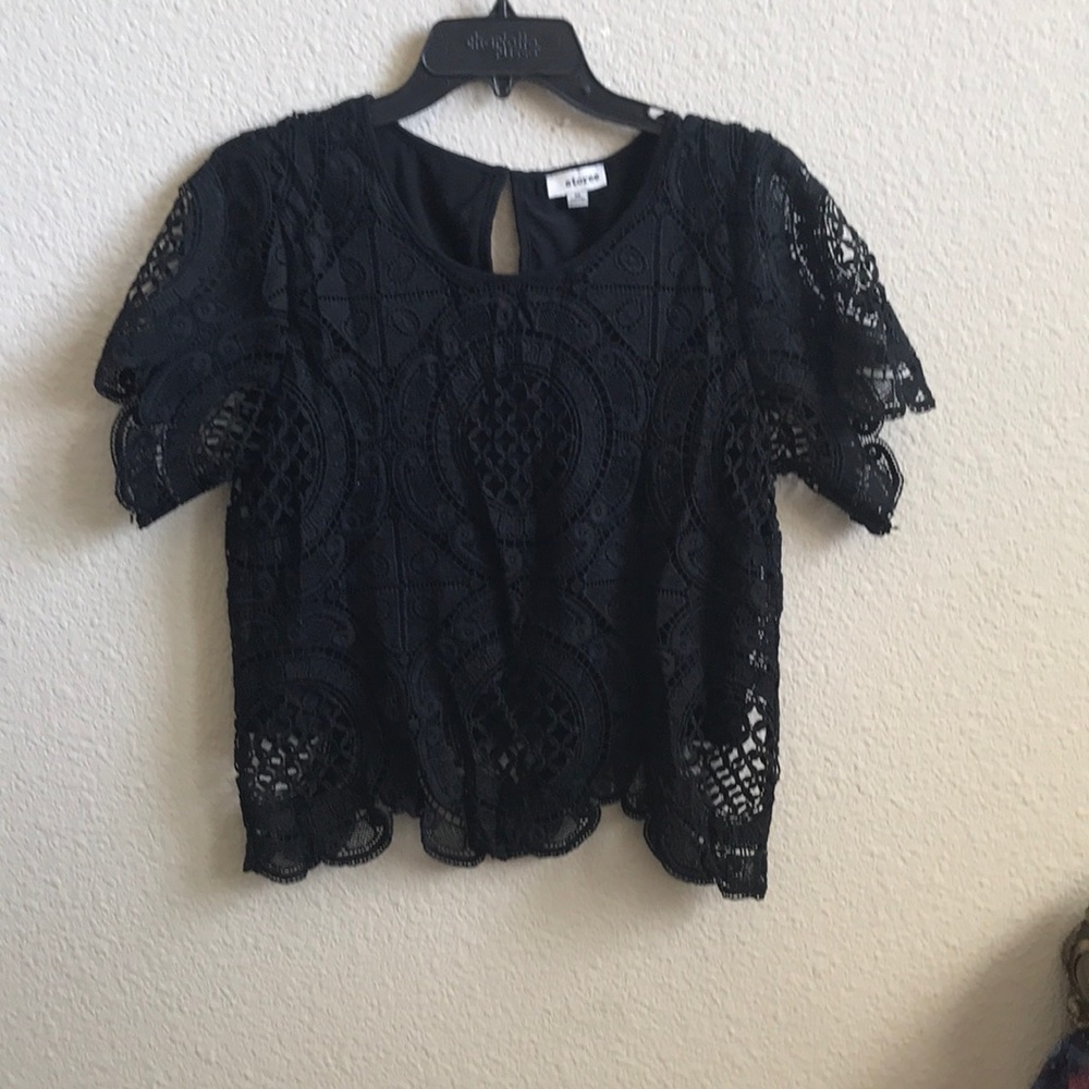 Black lace Shirt